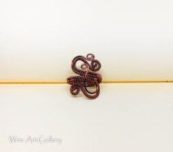 Wire wrapped ring / enamed coated copper wire